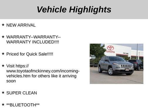 2015 Jeep Cherokee Sport