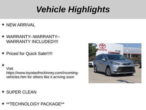 2022 Toyota Sienna LE