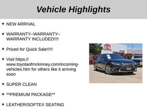 2020 Lexus ES 350 Base