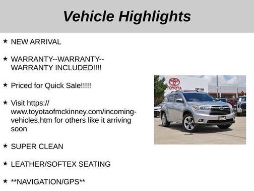 2015 Toyota Highlander Limited