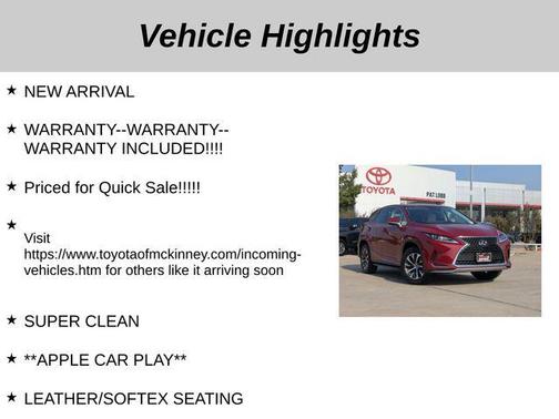 2022 Lexus RX 350 Base