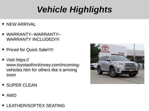 2019 Toyota Highlander XLE