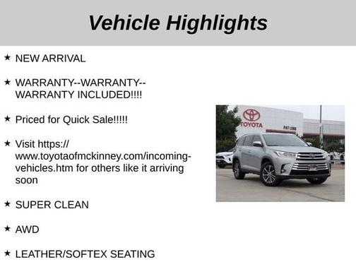 2019 Toyota Highlander XLE