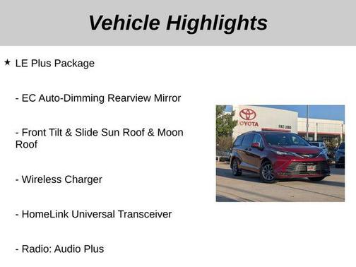 2022 Toyota Sienna LE