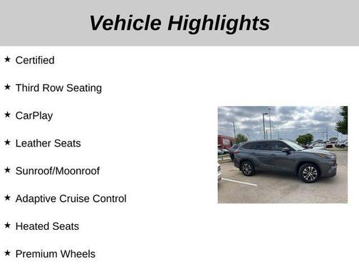 Magnetic Gray Metallic 2023 Toyota Highlander Hybrid XLE