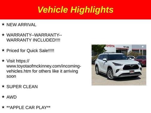 2023 Toyota Highlander Platinum