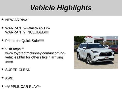 2023 Toyota Highlander Platinum