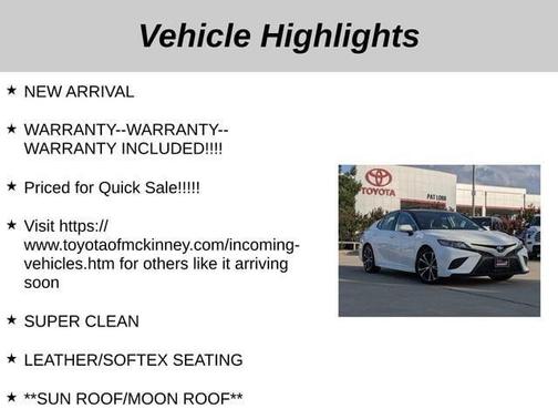2019 Toyota Camry SE