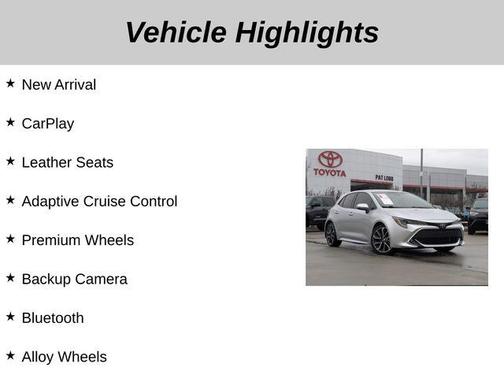 2019 Toyota Corolla XSE