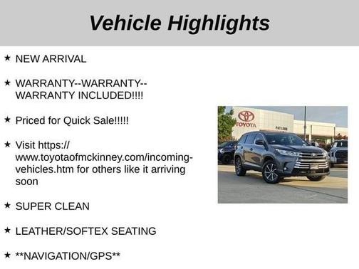 2019 Toyota Highlander XLE