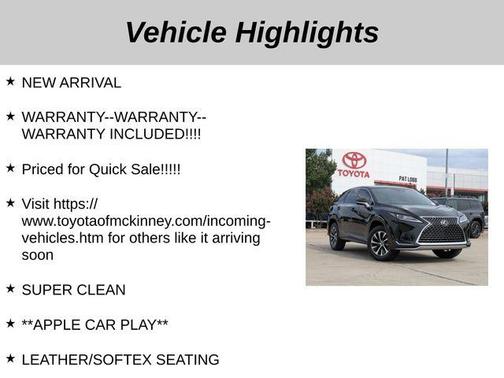 2022 Lexus RX 350 Base