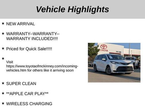 2022 Toyota Sienna LE