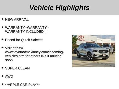 2023 Volvo XC40 B5 Ultimate Dark Theme