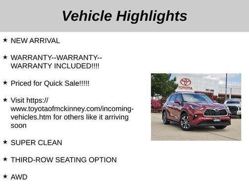 2023 Toyota Highlander Hybrid XLE
