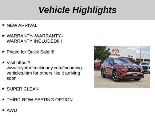 2023 Toyota Highlander Hybrid XLE