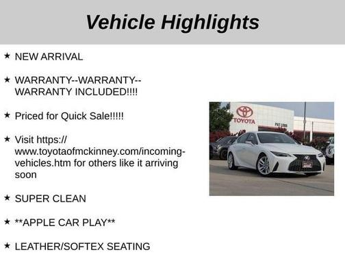2022 Lexus IS 300 Base