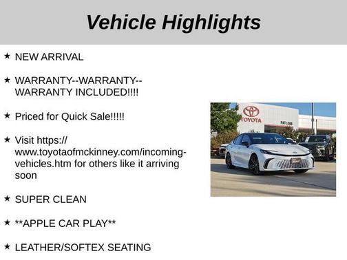 2025 Toyota Camry XSE