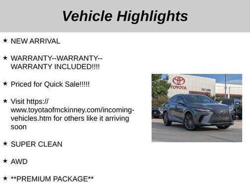 2023 Lexus RX 350 Luxury