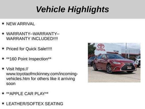 2024 Lexus ES 350 350