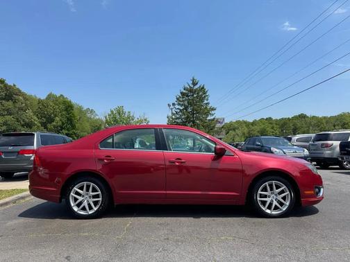 Red 2010 Ford Fusion SEL