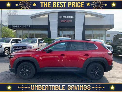 Soul Red Crystal Metallic 2025 Mazda CX-50 Hybrid Premium Package