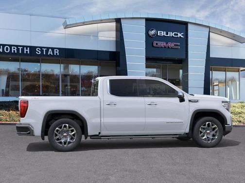 Glacier White Tricoat 2026 GMC Sierra 1500 SLT