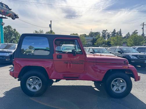RED 1991 Jeep Wrangler Renegade