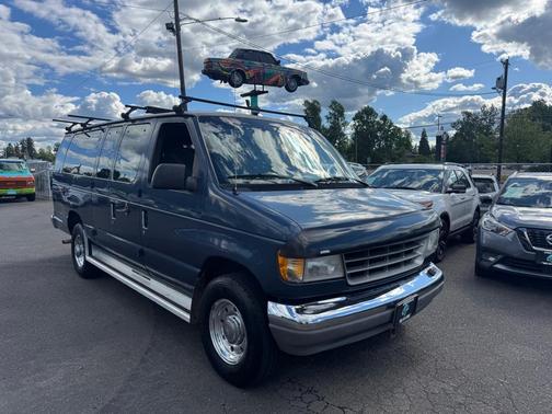 BLUE 1996 Ford Club Wagon E350 SUPER DUTY