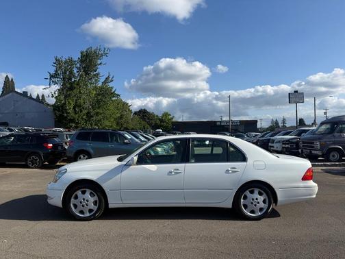 Crystal White 2003 Lexus LS 430 Base