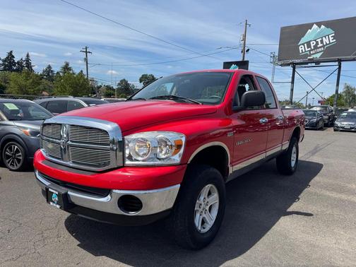 RED 2007 Dodge Ram 1500 Sport Quad Cab