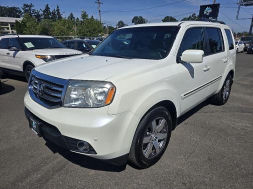 White Diamond Pearl 2012 Honda Pilot Touring