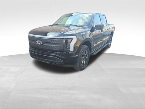 Black Metallic 2025 Ford F-150 Lightning Flash