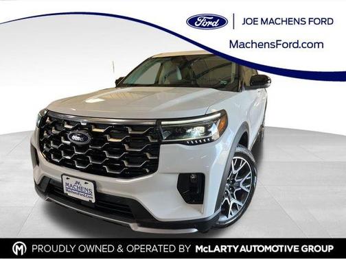 White Metallic 2025 Ford Explorer Platinum