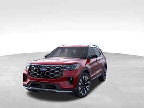 Red Metallic 2026 Ford Explorer Platinum