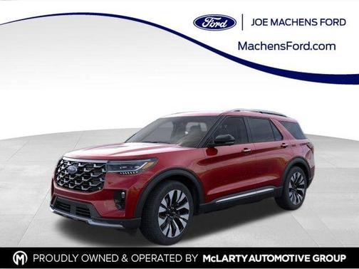Red Metallic 2026 Ford Explorer Platinum