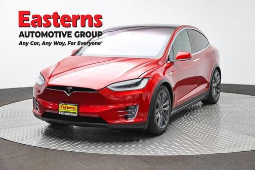 Red 2016 Tesla Model X 90D