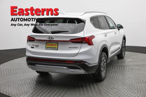 Quartz White 2022 Hyundai SANTA FE HEV Blue