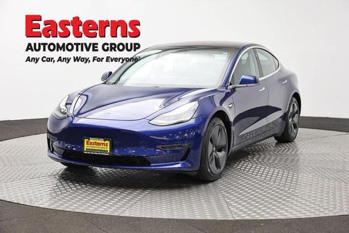 Blue 2018 Tesla Model 3 Mid Range