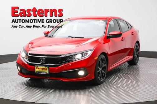 Red 2019 Honda Civic Sport