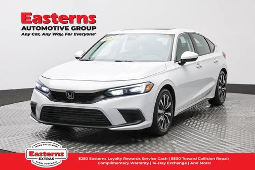 White 2023 Honda Civic EX-L