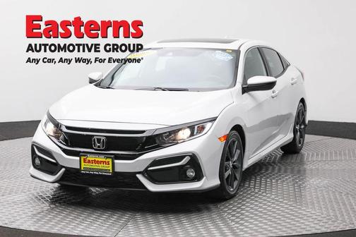 White 2021 Honda Civic EX