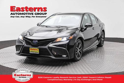 Midnight Black Metallic 2024 Toyota Camry Hybrid SE