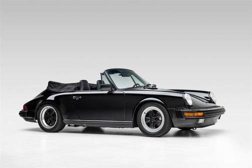 Black 1989 Porsche 911 Cabriolet