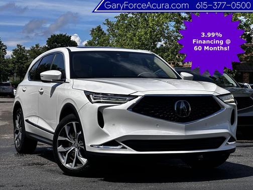 Platinum White Pearl 2023 Acura MDX Technology Package