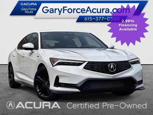 Platinum White Pearl 2026 Acura Integra FWD A-Spec with Technology