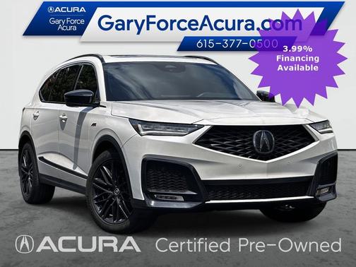 Platinum White Pearl 2025 Acura MDX A-SPEC Advance Package
