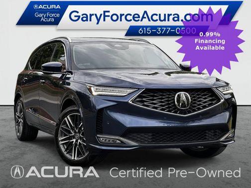 Canyon River Blue Metallic 2025 Acura MDX Advance Package