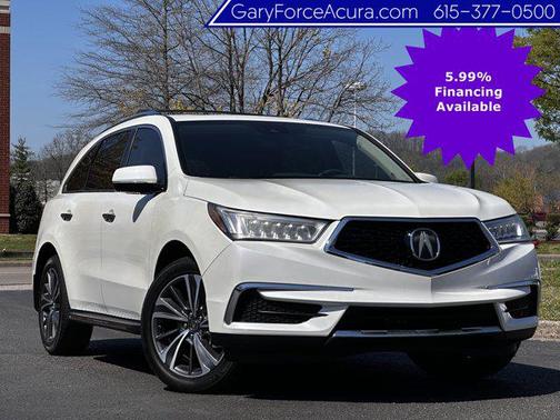 White Diamond Pearl 2019 Acura MDX 3.5L w/Technology Package