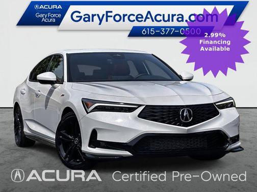 Platinum White Pearl 2026 Acura Integra FWD A-Spec