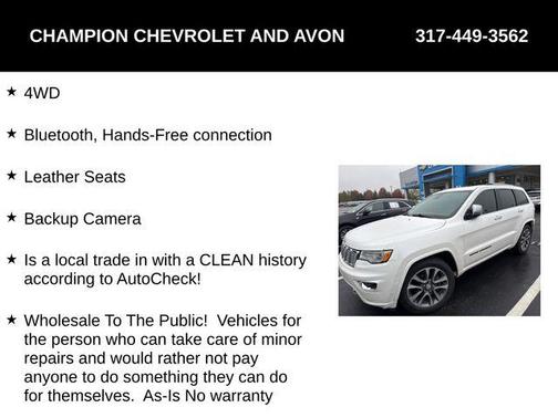 2017 Jeep Grand Cherokee Overland